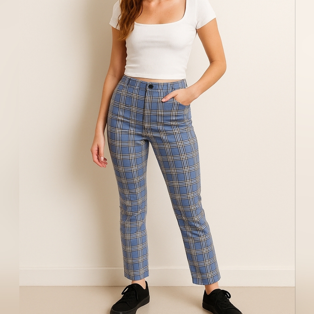 Hollister Ultra High Rise Stretch Plaid Pants – XS (Ref 3)